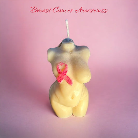 Lighting Hope Breast Cancer Awareness Candle